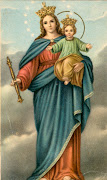 Etiquetas: estampa, estampita, virgen María (virgen marã­a auxiliadora)