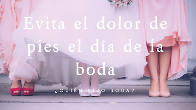 Evita el dolor de pies el día de la boda