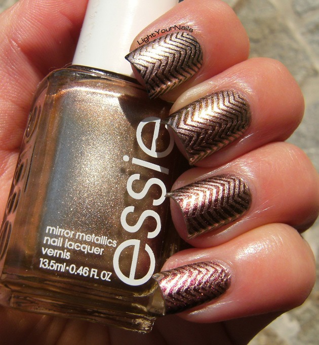 Chevron stamping with BP-08 plate