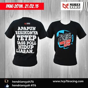  KAOS  RX KING  JAKET KULIT TOURING CASUAL WEARPACK 