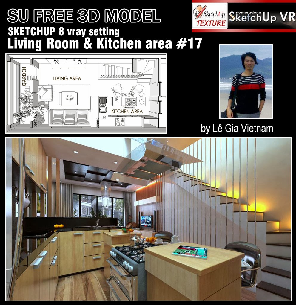  SKETCHUP  TEXTURE  FREE SKETCHUP  3D  MODEL  LIVING AREA 17