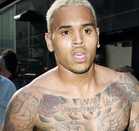 chris brown tattoos