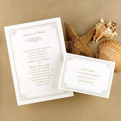 Samples Wedding Invitations on Beach Wedding Invitations Samples