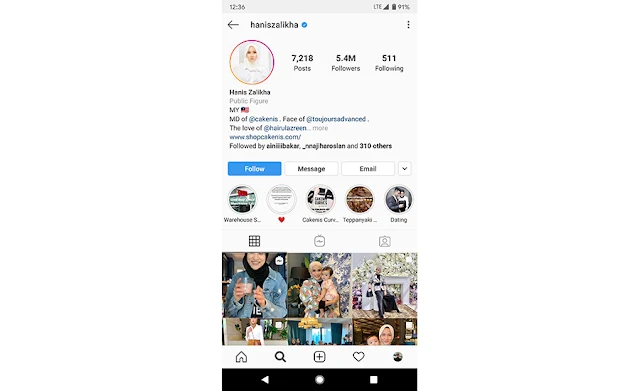 senarai top 10 individu paling ramai followers instagram di malaysia