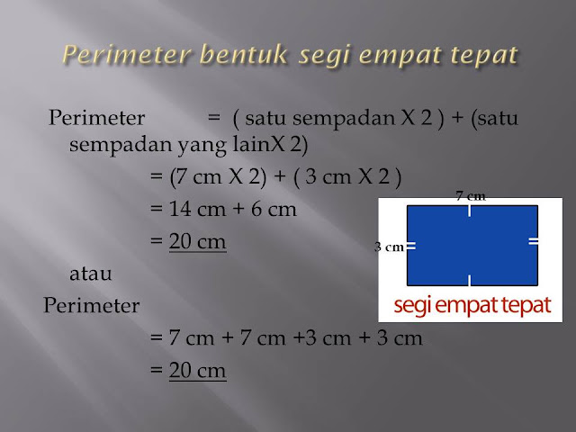 Mengira Perimeter  BENTUK DAN RUANG