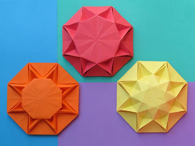 Origami Sole infinito 1, 2 e 3 - Infinity Sun 1, 2 and 3 by Francesco Guarnieri