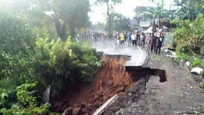 Jalan Nasional Kuningan  Menuju Majalengka “PUTUS” 