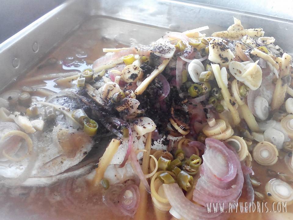 Resepi Mudah  Ikan Siakap Stim - Ayue Idris