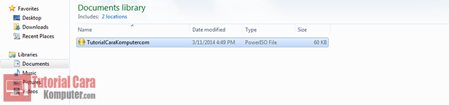 Tutorial Cara Membuat File .ISO Menggunakan PowerISO - TutorialCaraKomputer.com
