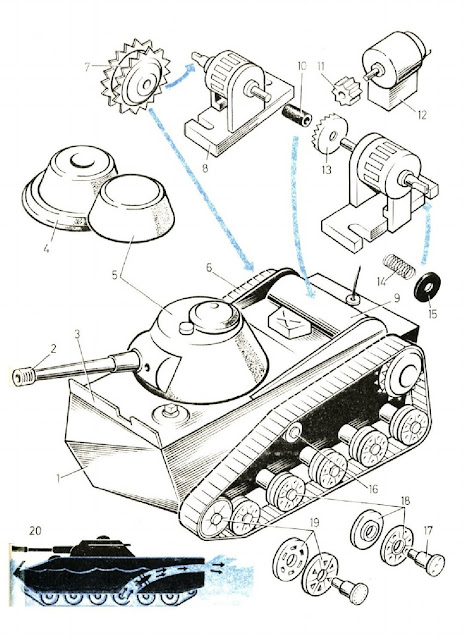 Оригинальная модель плавающего танка