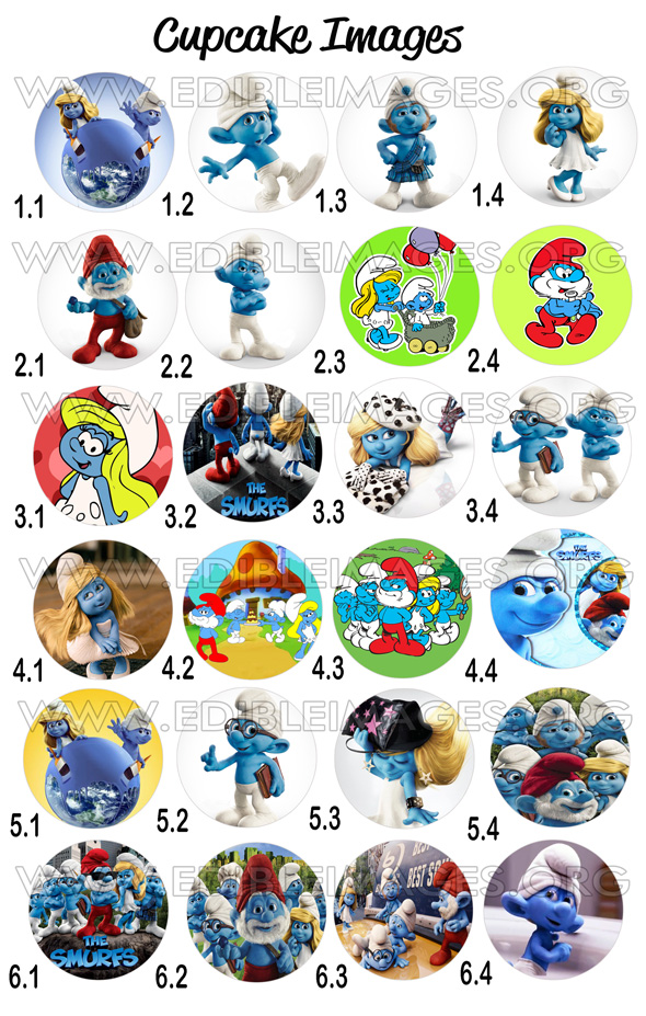 Edible Image The Smurfs