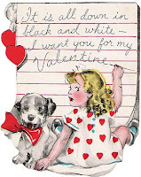 Vintage valentine card for your beloved