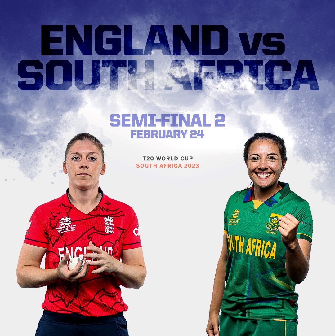 England Women vs South Africa Women Semi-Final 2 2023 Match Time, Squad, Players list and Captain, ENGW vs SAW, Semi-Final 2 (B1 v A2) Squad 2023, ICC Women's T20 World Cup 2023.