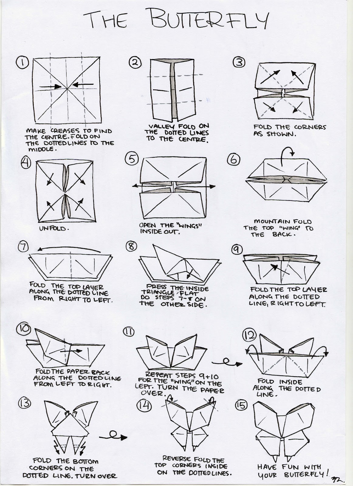Origami butterfly, make it for a simple - Sweet Souvenir