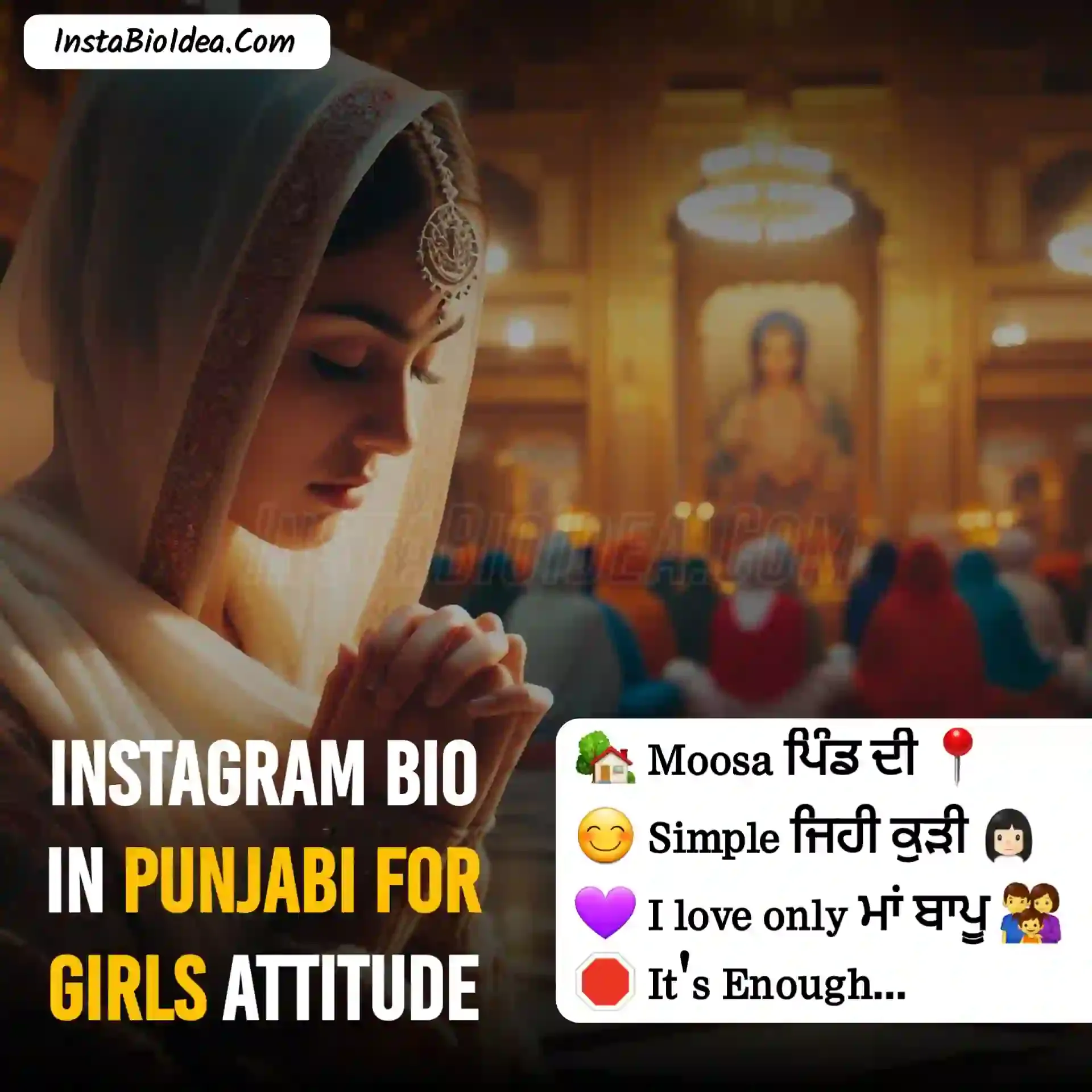 instagram bio in punjabi for girls attitude photo