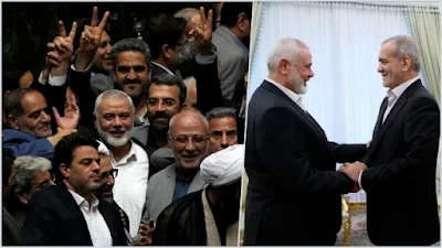 Momen Terakhir Petinggi Hamas Ismail Haniyeh Sebelum Terbunuh, Hadiri Pelantikan Presiden Iran