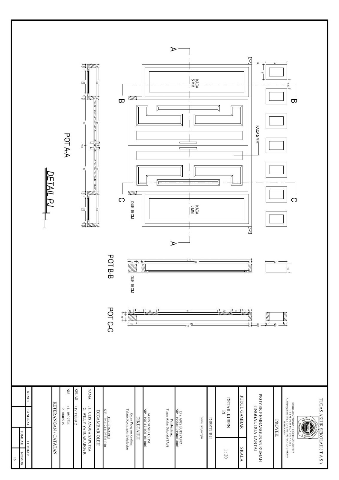 GAMBAR DETAIL  KUSEN  Anggaputra