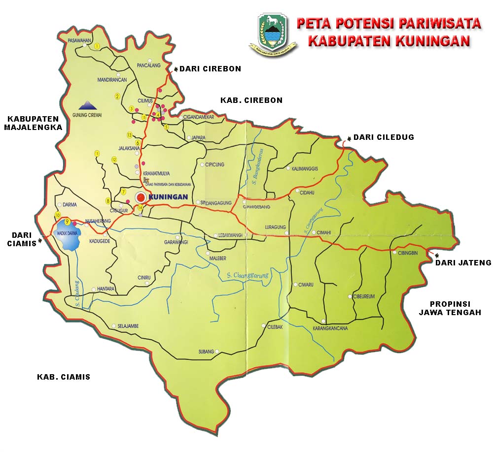  Peta  Kabupaten Kuningan