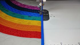 Machine quilt binding