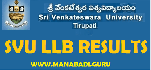 AP Results, SVU Results, Sri Venkateshwara University, LLB Results, 