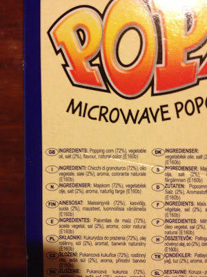 microwave popcorn ingredients
