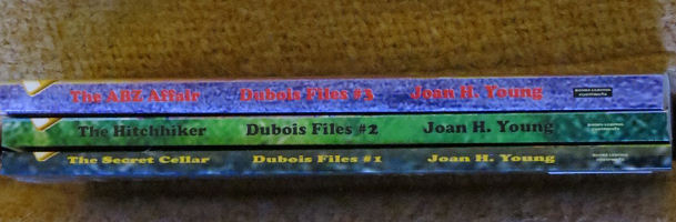 covers of the first three Dubois Files children's mysteries