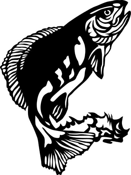 fish clip art black and white. clip art fishing pictures.