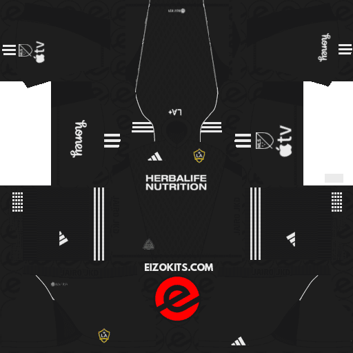 Kit Dream League Soccer 2023 LA Galaxy DLS Kits 2023-2024 Adidas (Goalkeeper Home)