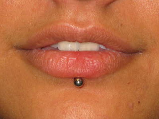 sexy lips girl piercing mouth