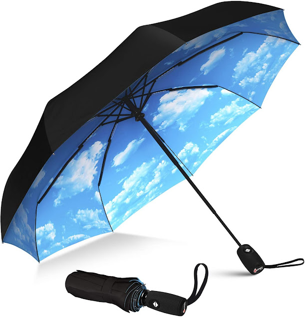 Beautiful blue skies will shine when you open this umbrella!