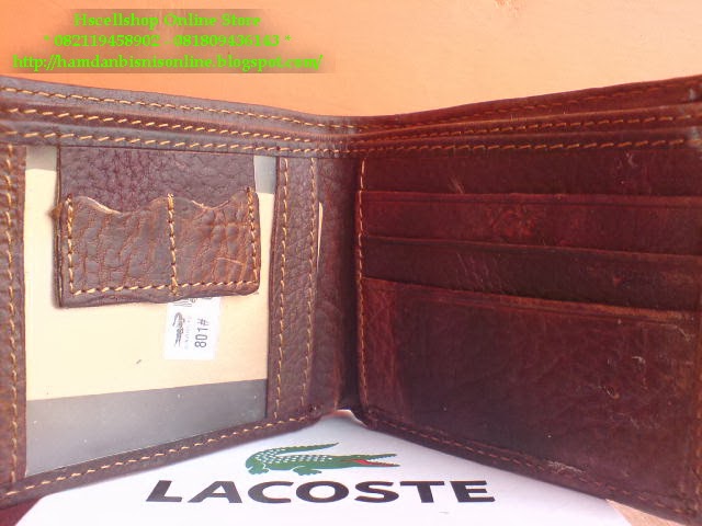 Dompet Pria  Lacoste  Kulit Asli Import code DKS332 hscellshop