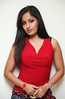 Madhavi, Latha, In, Red, Sleeveless, Tops