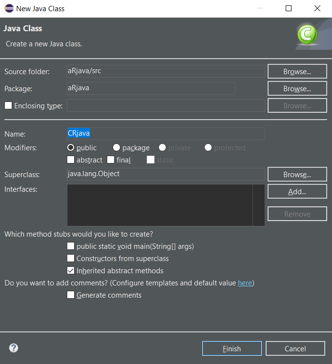 using R code in Java Eclipse with rJava