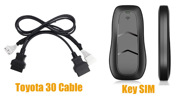 Toyota 30 Cable and Key SIM