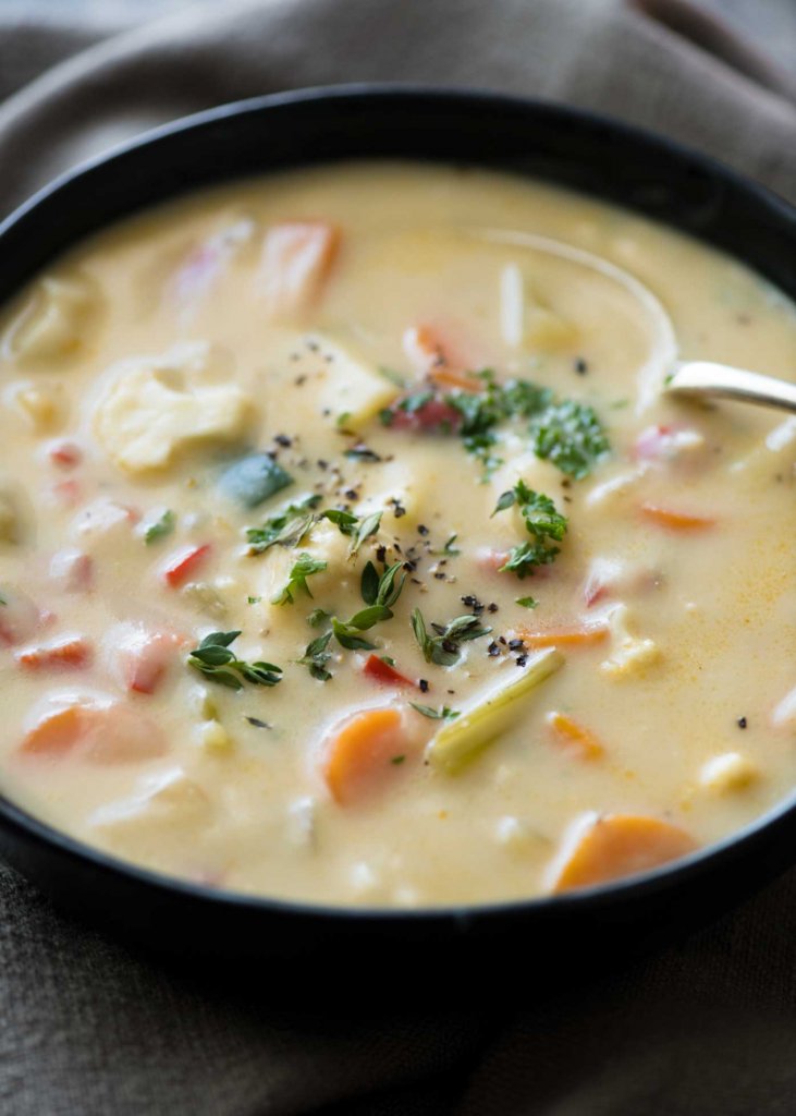 SUPER LOW CAL HEALTHY CREAMY VEGETABLE SOUP