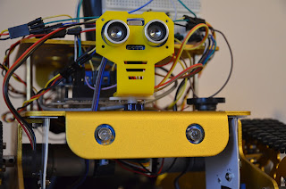 Front lights installed on a robot