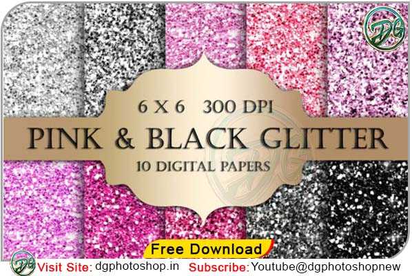 Pink and Black Glitter Textures Free Download