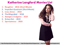 Katherine Langford Film List From Daughter - 2016 [Short Movie] to Spontaneous - 2020