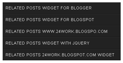 Related Posts Widget