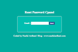 Tutorial Reset Password Cpanel Dengan Tools dan Shell Backdoor