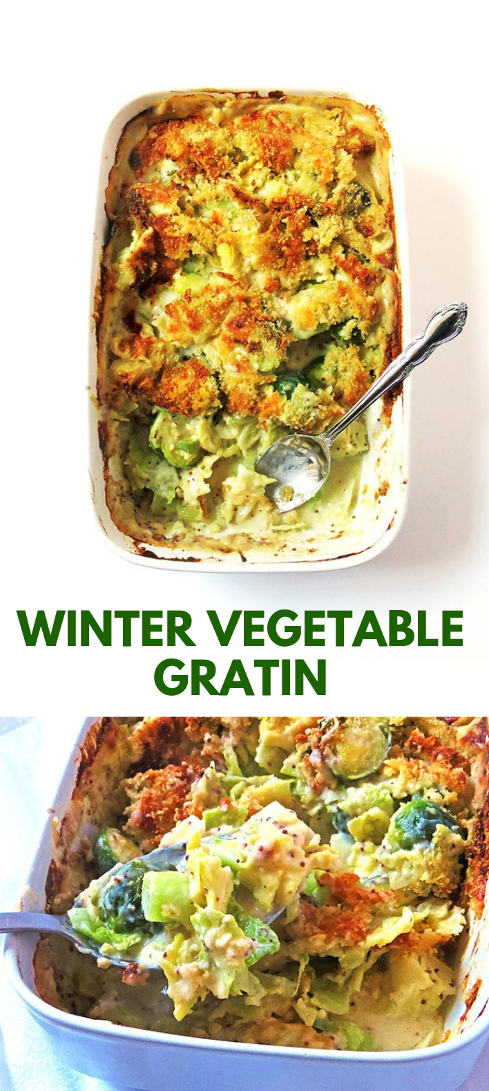 WINTER VEGETABLE GRATIN #Healthy #Vegetarian