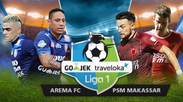 Jadwal Liga 1 Rabu 30 Agustus 2017 - Siaran Langsung TV One Arema vs PSM