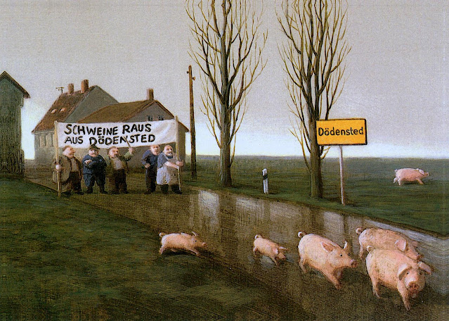 Michael Sowa, a marathon pig race