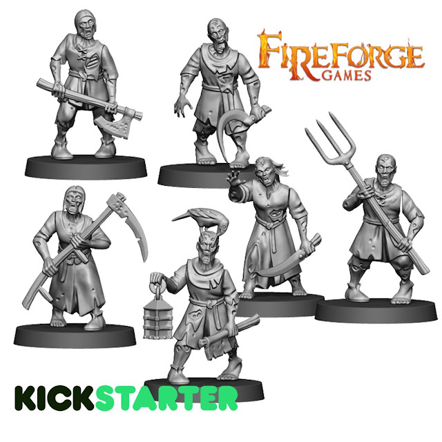 Breaking! Fireforge Games: New Plastic Fantasy Forgotten World Undead Civilians Preview