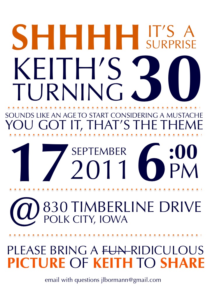 Keith's BIG SURPRISE 30th party!