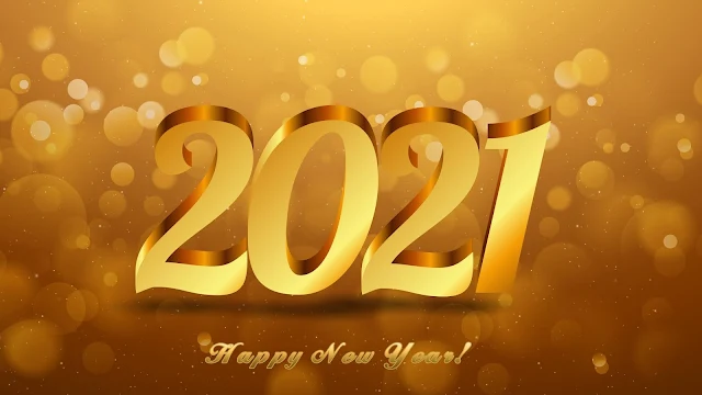 Golden Happy New Year 2021