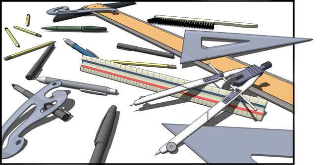 Dibujo Técnico- AutoCAD : Principales Instrumentos Del Dibujo Técnico