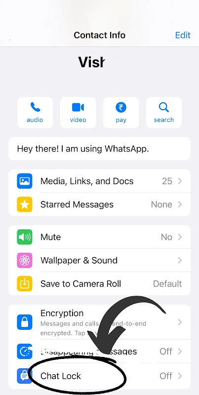 lock chat whatsapp