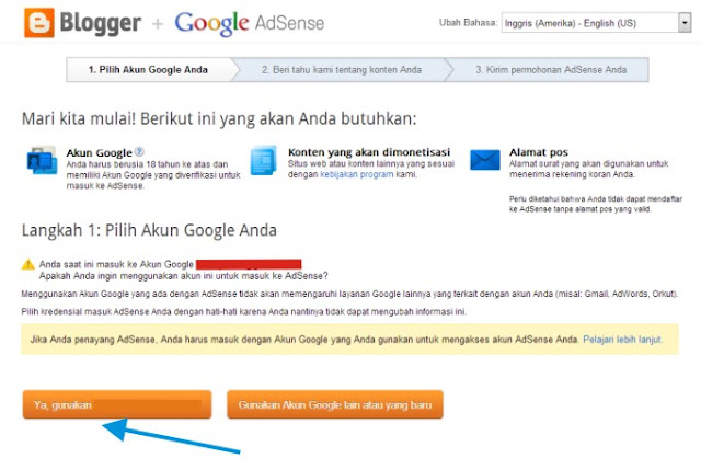 Cara Daftar AdSense Mudah