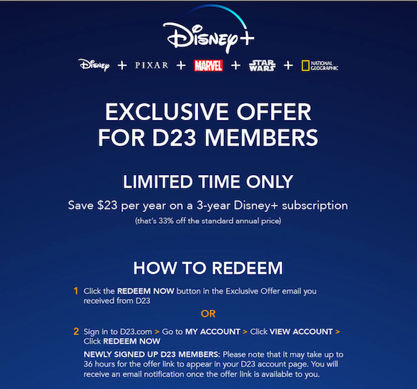 discount on Disney Plus
